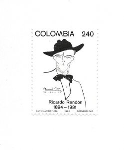 COLOMBIA 1994 RICARDO RENDON CENTENARY OF BIRTH ART PAINTING SC 1101 MI 1945