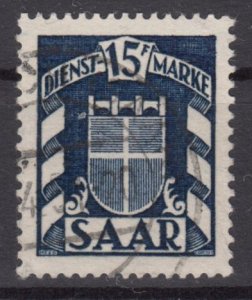 SAAR Official 1949 Sc#O34 Mi#D40 used (DR1458)