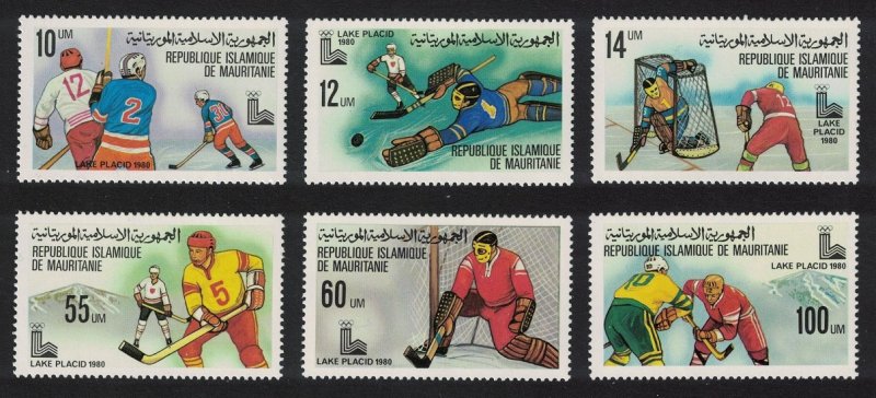 Mauritania Winter Olympic Games Lake Placid Ice Hockey 6b 1979 MNH SG#635-640