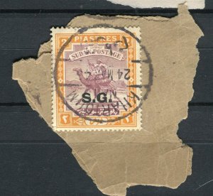 EAST AFRICA PROTECTORATE; 1940s early Camel Rider issues on POSTMARK PIECE