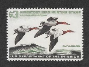 RW32 MNH, Federal Duck Stamp, scv: $100, FREE INSURED SHIPPING30