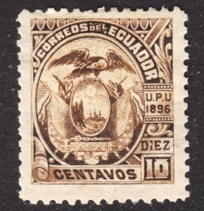 Ecuador Scott 58 wtmk 117 F to VF mint OG HH reprint.  FREE...