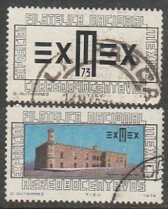 MEXICO 1058,C424 Exmex'73 Philatelic Exhibition. Used. F-VF..(1118)