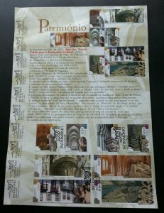 Portugal UNESCO Heritage 2002 Landmark Tourist (stamp on info sheet) *see scan