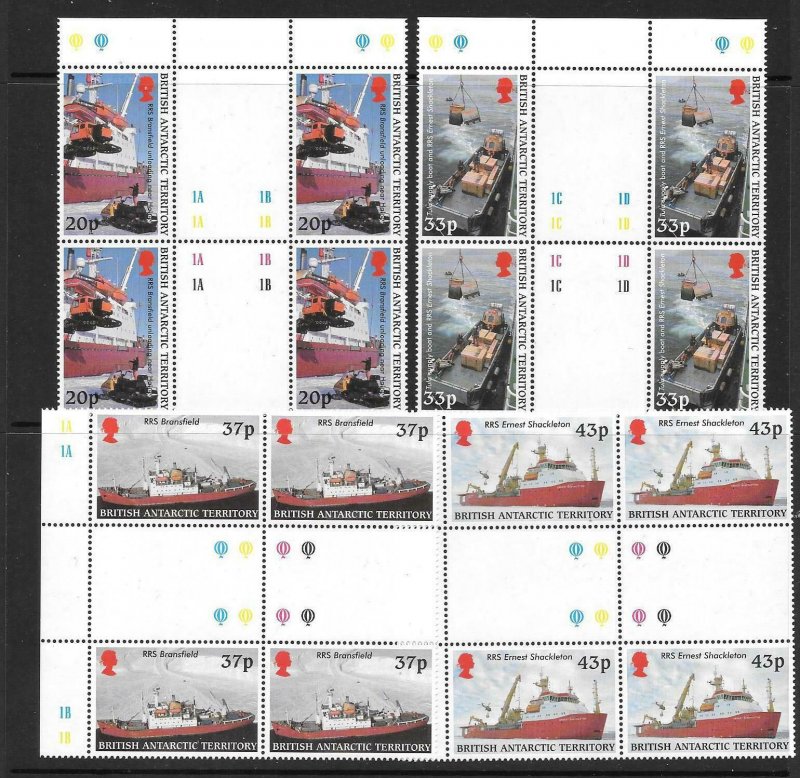 BRITISH ANTARCTIC TERR. SG325/8 2000 PRS ERNEST SHACKLETON SUPPLY SHIP  MNH