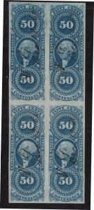 U.S. - R54a - Block  of 4 - Fine/Very Fine - Used (catalog value 600.00)