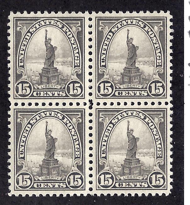 566 Mint,OG,NH... Block of 4... SCV $140.00... XF/S