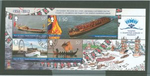 Isle of Man # Used Souvenir Sheet (Jubilee)