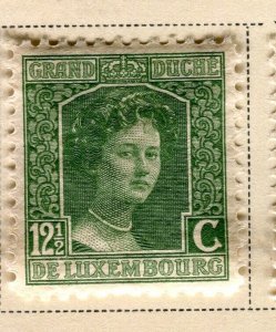 LUXEMBOURG; 1914 early Charlotte issue fine Mint hinged 12.5c. value