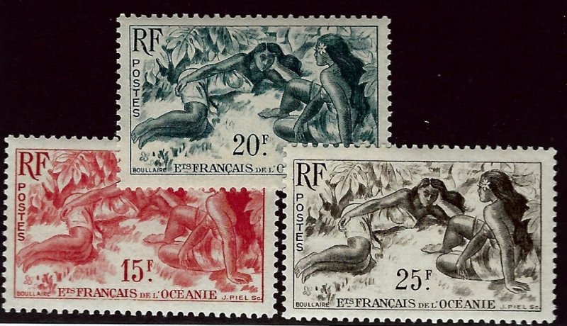 French Polynesia SCV#176-178 MNH VF...Worth a Close Look!