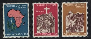 Vatican Pope Paul's Visit to Uganda 3v 1969 MNH SC#473-475 SG#525-527