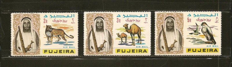 Fujeira C7-C9 Airmails 1965 MNH