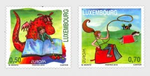 2010 Luxembourg Children's Books - Europa  (2) (Scott 1293-94) MNH