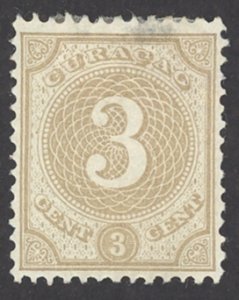 Netherlands Antilles Sc# 16 MH 1889 3c Numerals