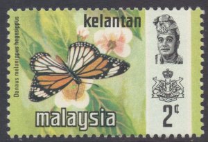 Malaya Kelantan Scott 99 - SG113, 1971 Butterflies 2c MH*