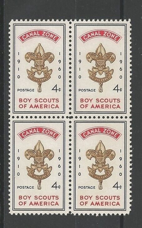 1960 Canal Zone Boy Scouts 50th anniversary BSA block