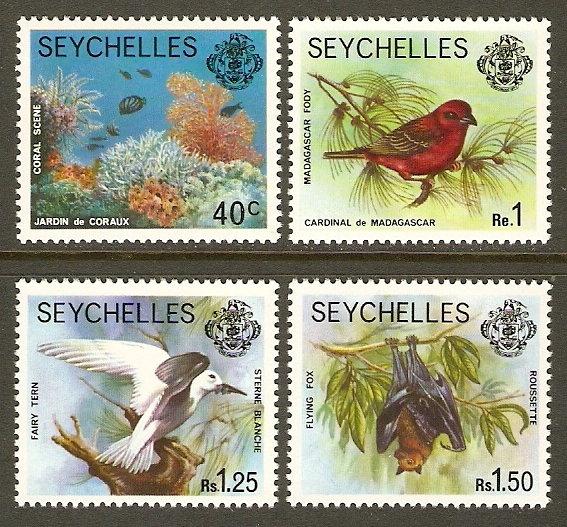 Seychelles #393, 396-8 NH 4 Defins Issued in 1977