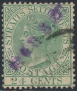 Straits Settlements    SC# 54 Used  see details & scans