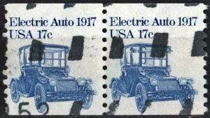 SC#1906 17¢ Electric Auto Coil Pair (1981) Used