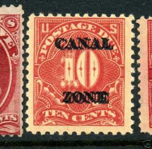 Canal Zone J20c DOUBLE OVERPRINT ERROR Mint Stamp with Weiss Cert (CZ J20-c1)