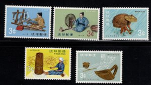 RYUKYU Scott 208-212 MNH** stamp set