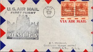 FFC 1949 Airmail - Rome, GA To Atlanta GA - J3413