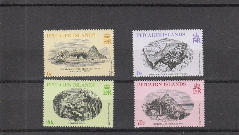 Pitcairn Islands  Scott#  184-187  MNH  (1979 Engravings)