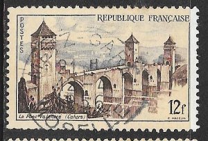 France 777: 12f Valentre Bridge, Cahors, used, F-VF