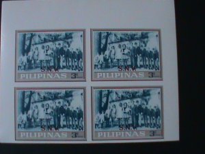 ​PHILIPPINES-1968- IMMEMORY OF ROBERT F. KENNDY FAMILY IMPRINT IMPERF-MNH BLOCK