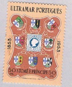 Saint Thomas and Prince Islands 366 MLH Stamp of Portugal 1953 (BP5464)