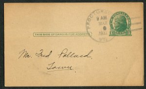 1932 Proctorsville to Gaysville Vermont Postal Card Church Trustees Meeting