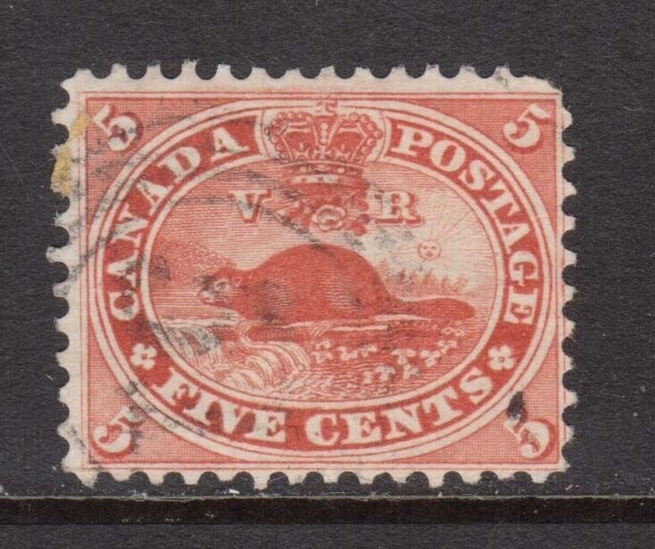 Canada #15 Used With 4 Ring 51 Brockville Cancel