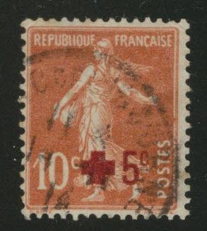 FRANCE Scott B1 used 1914 semi postal stamp 