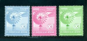 Cape Verde Scott #823-825 MNH Wind Power Energy Windmill CV$4+