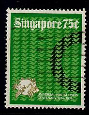 Singapore Scott # 214, used