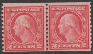 U.S. Scott #455 Washington Stamp - Mint NH Line Pair