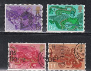 Great Britain # 758-761, Christmas, Used, 1/3 Cat.