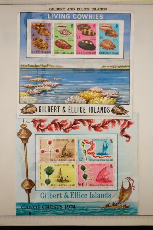 Gilbert & Ellice Rather Complete 1960 - 1970's Stamp Collection