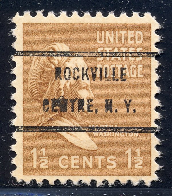 Rockville Centre NY, 805-72 Bureau Precancel, 1½¢ M. Washington