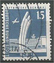 BERLIN, 1956, used 15pf Airlift memorial Scott 9N127