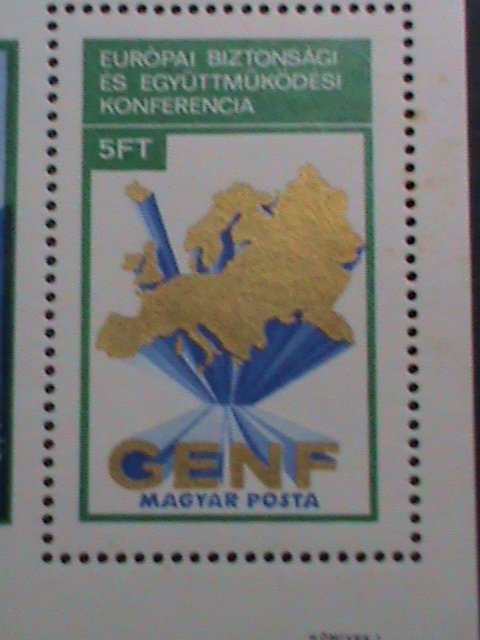 HUNGARY-EUROPA- GENF MNH S/S SHEET VERY FINE