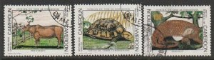 1981 Cameroun - Sc 691-3 - used VF - 3 single - Endangered species