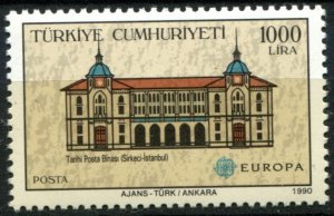 Turkey Sc#2470 MNH, 1000L multi, Europa (C.E.P.T.) 1990 - Post Office Buildin...