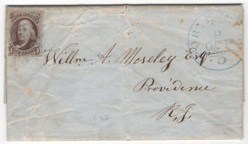 #1 Used on Envelope with Full Letter - Interesting (GP2 7/15/19)