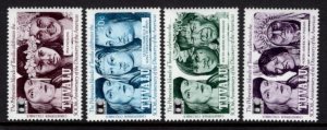 Tuvalu Scott 594-7, set of 4 MNH discovery of Americ (1283), Free Shipping