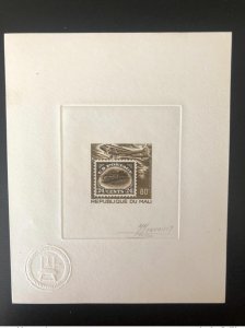 1978 Mali Mi. 666 Douglas DC 3 Airplane Inverted Jenny Artist's Proof-