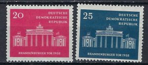 Germany DDR 410-11 MH 1958 set (ak2889)