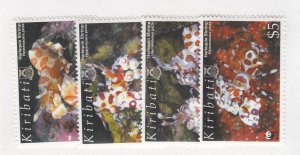 KIRIBATI SC 878A NH MINISHEET of 2005 - WWF - SEA LIFE -  SHRIMPS