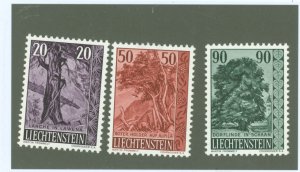 Liechtenstein #332-334  Single (Complete Set)