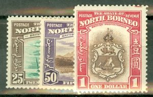 AB: North Borneo 193-205 mint short set CV $241.75; scan shows only a few